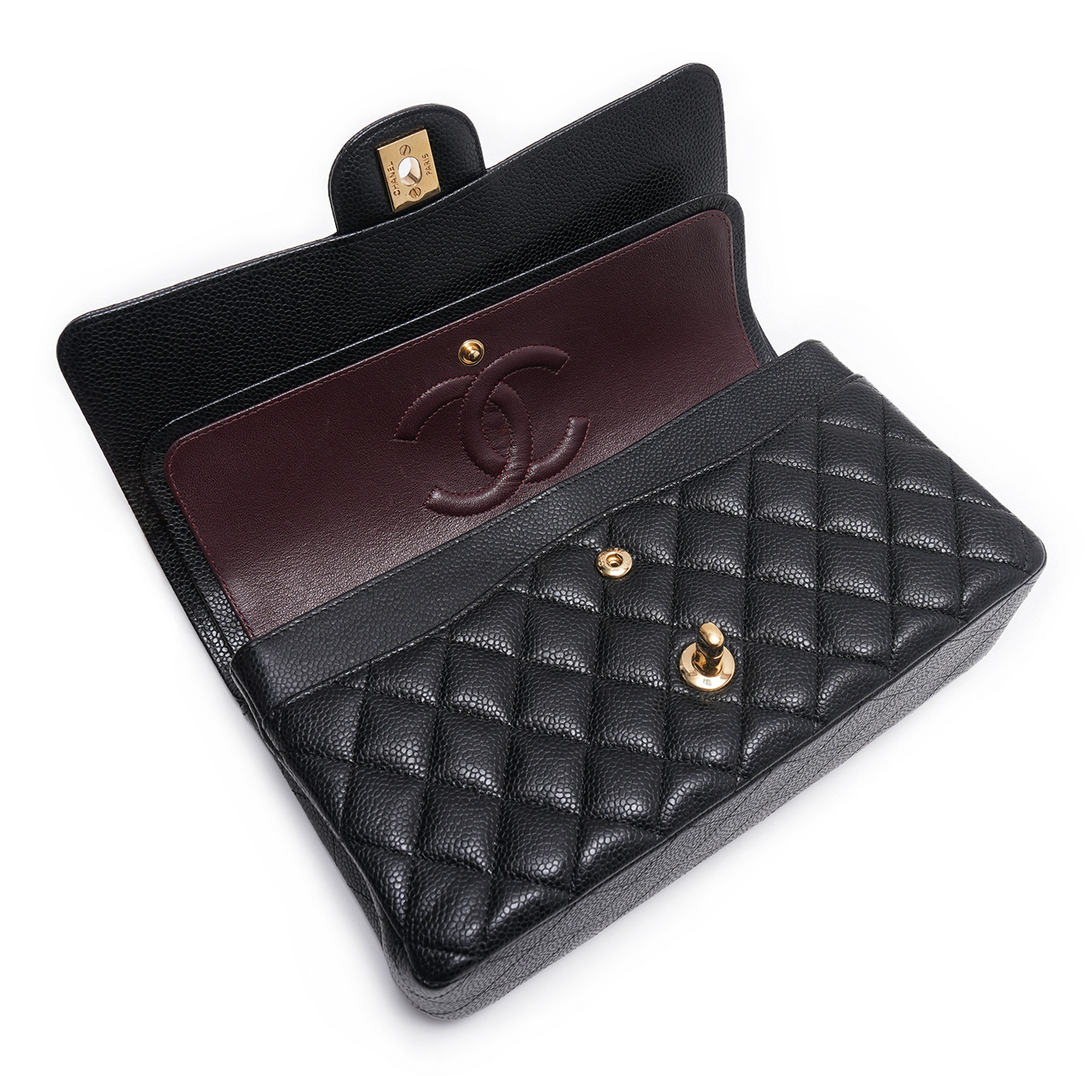 CHANEL(USED)샤넬 캐비어 클래식 미듐 플랩백