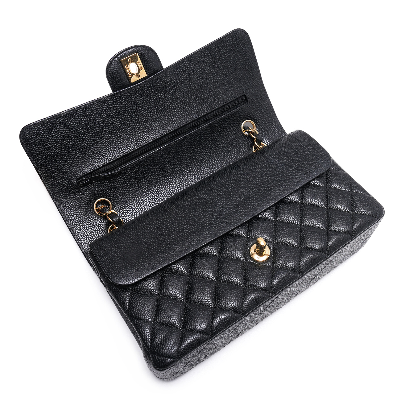 CHANEL(USED)샤넬 캐비어 클래식 미듐 플랩백