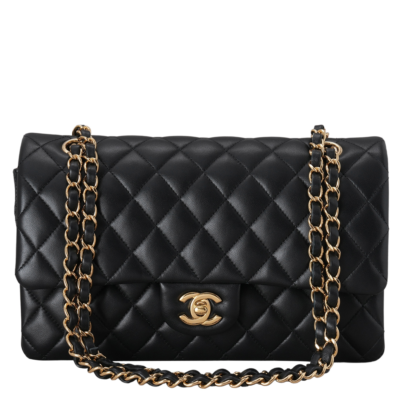 CHANEL(USED)샤넬 램스킨 클래식 미듐 플랩백