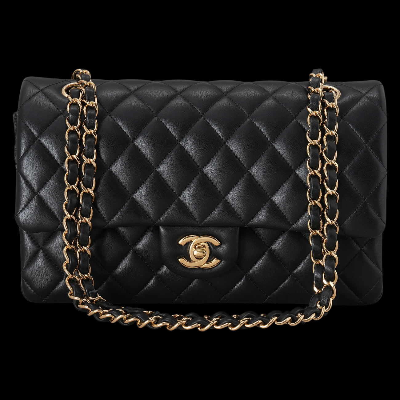 CHANEL(USED)샤넬 램스킨 클래식 미듐 플랩백
