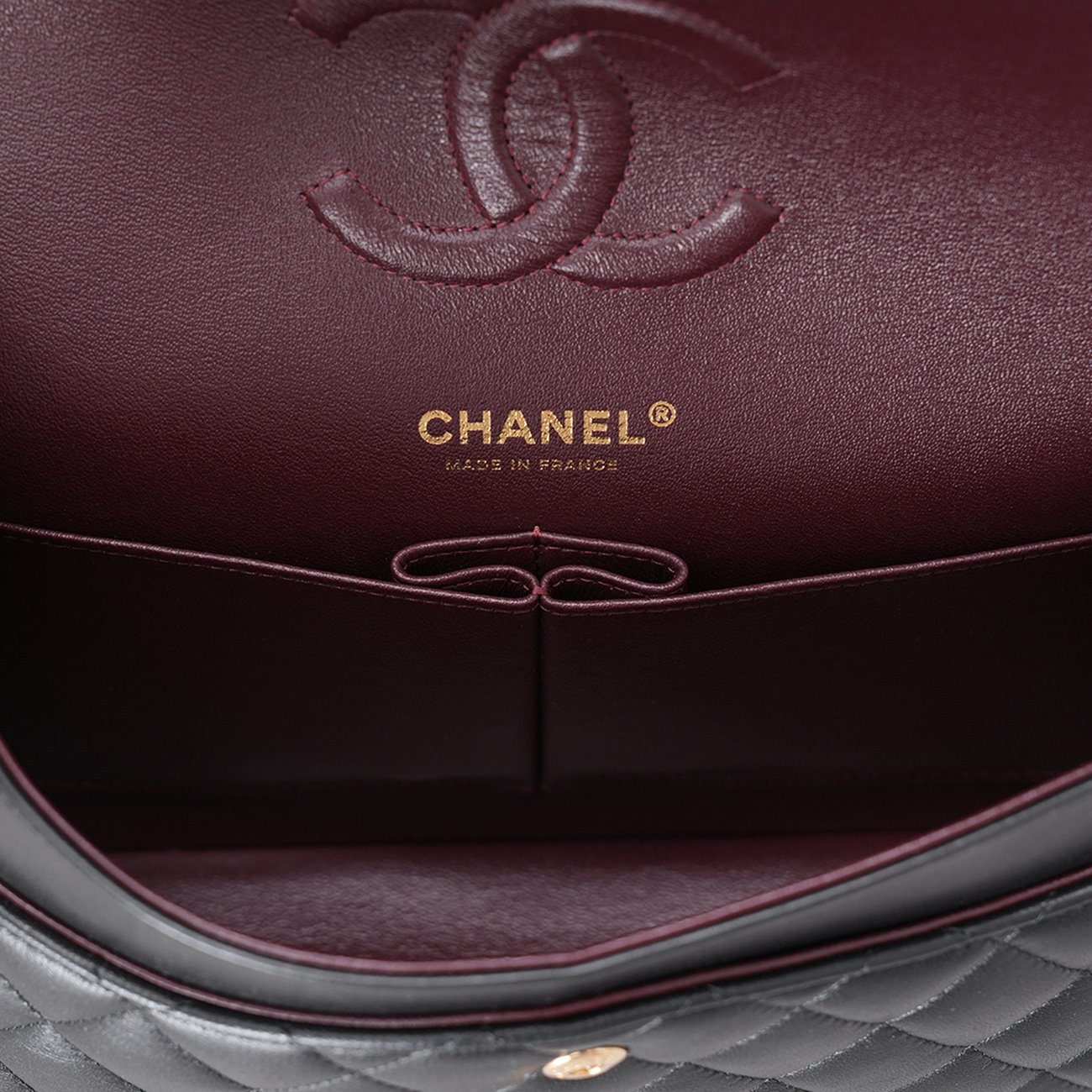 CHANEL(USED)샤넬 램스킨 클래식 미듐 플랩백