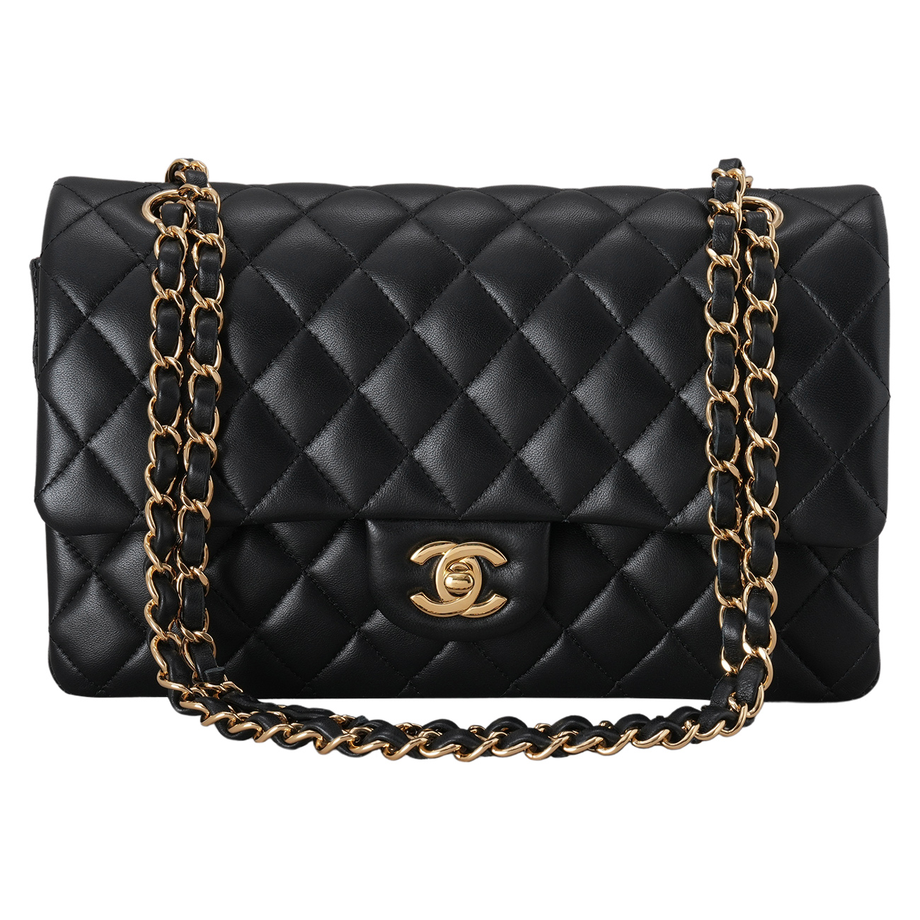 CHANEL(USED)샤넬 램스킨 클래식 미듐 플랩백