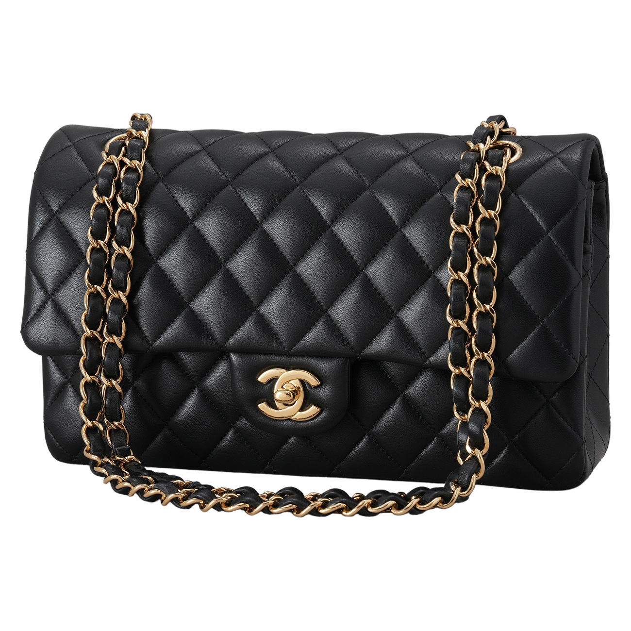 CHANEL(USED)샤넬 램스킨 클래식 미듐 플랩백