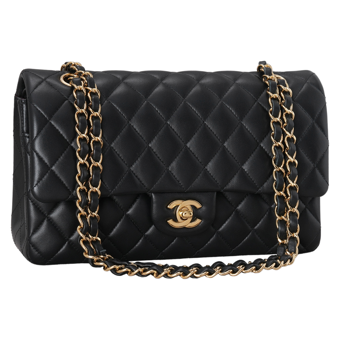 CHANEL(USED)샤넬 램스킨 클래식 미듐 플랩백