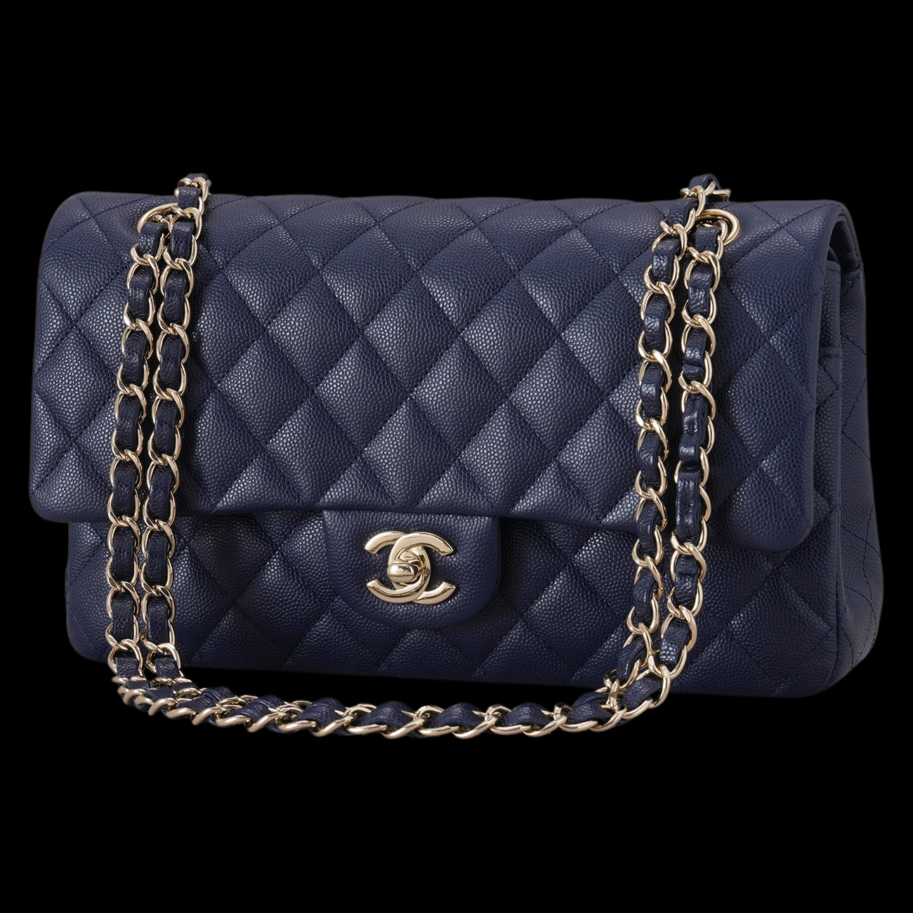 CHANEL(USED)샤넬 캐비어 클래식 미듐 플랩백