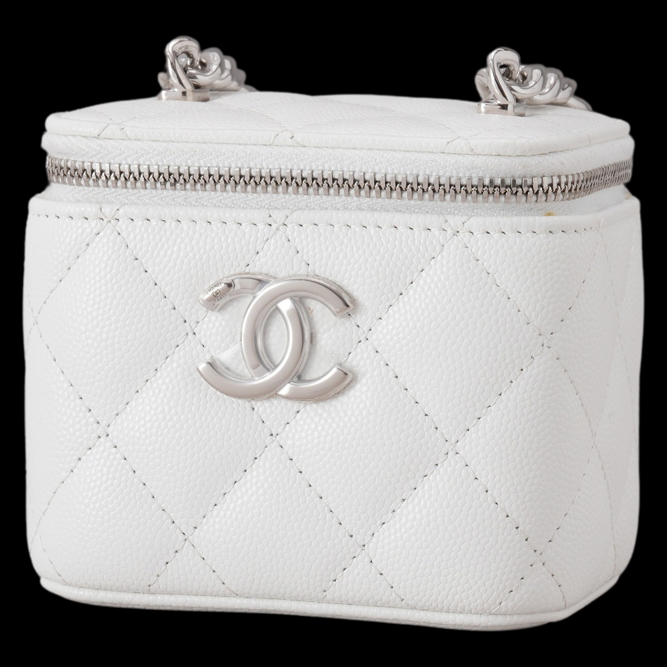 CHANEL(USED)샤넬 AP2718 시즌 캐비어 코코체인 미니 베니티