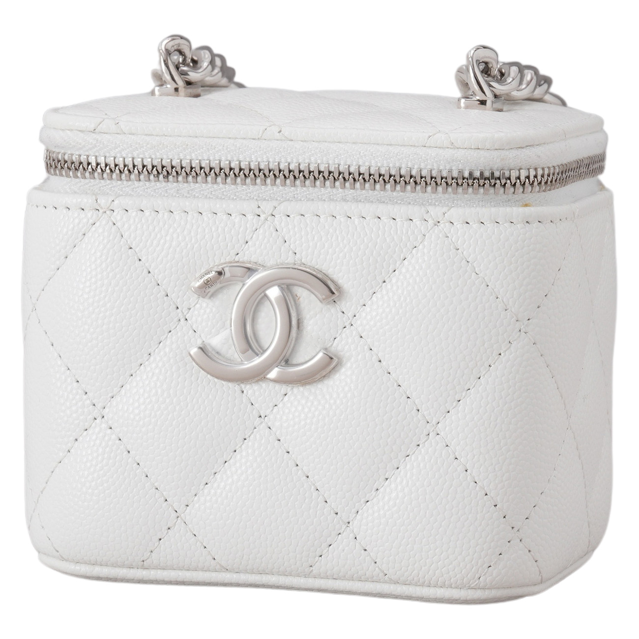 CHANEL(USED)샤넬 AP2718 시즌 캐비어 코코체인 미니 베니티
