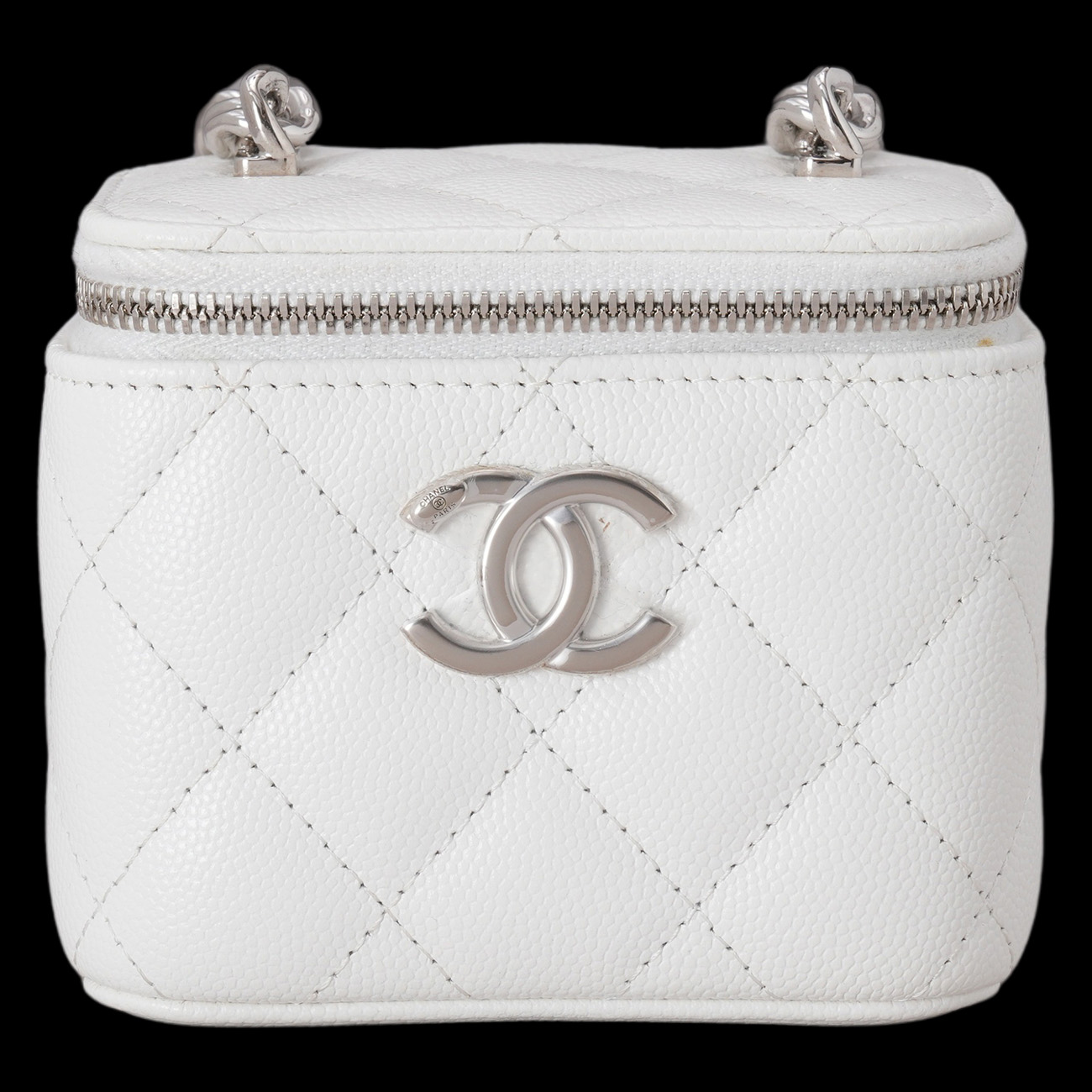 CHANEL(USED)샤넬 AP2718 시즌 캐비어 코코체인 미니 베니티