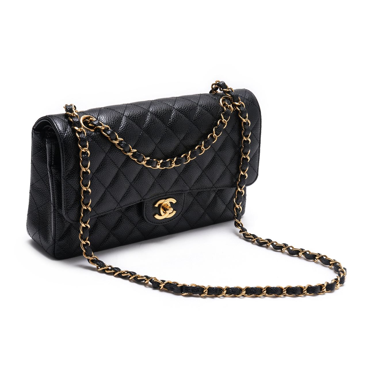 CHANEL(USED)샤넬 캐비어 클래식 미듐 플랩백