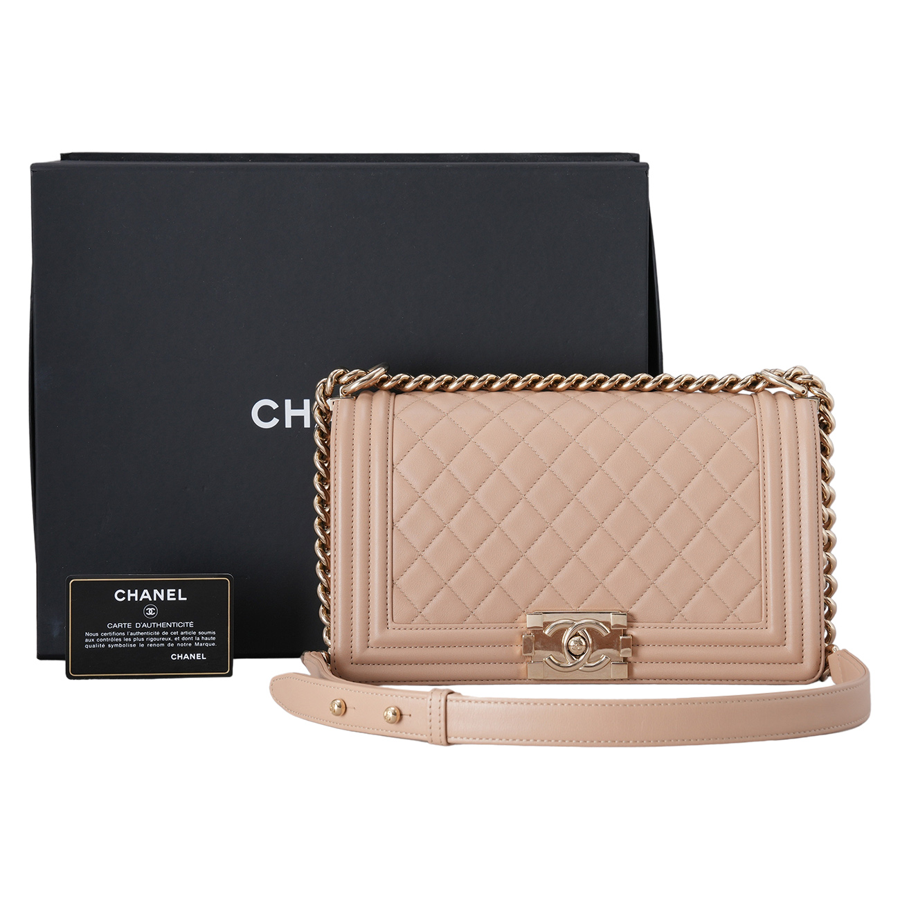 CHANEL(USED)샤넬 A67086 보이샤넬 미듐 플랩백