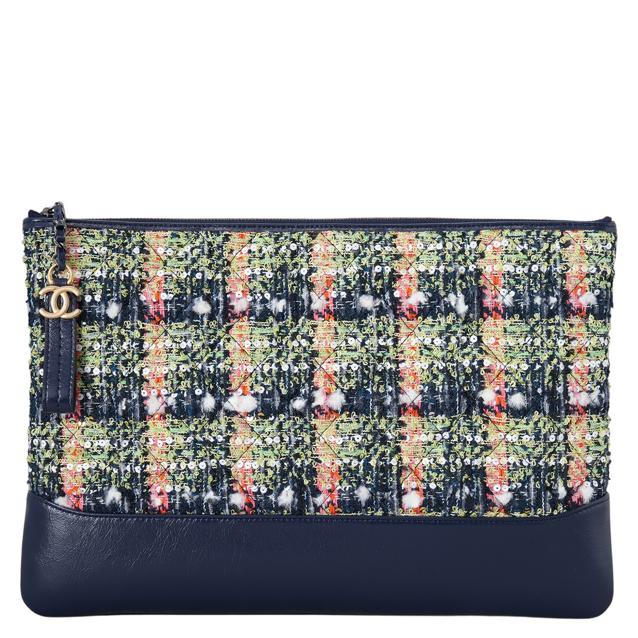 CHANEL(USED)샤넬 트위드 가브리엘 클러치 라지