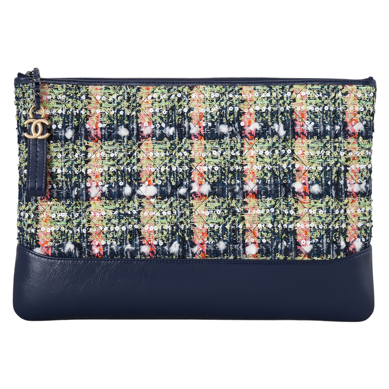 CHANEL(USED)샤넬 트위드 가브리엘 클러치 라지