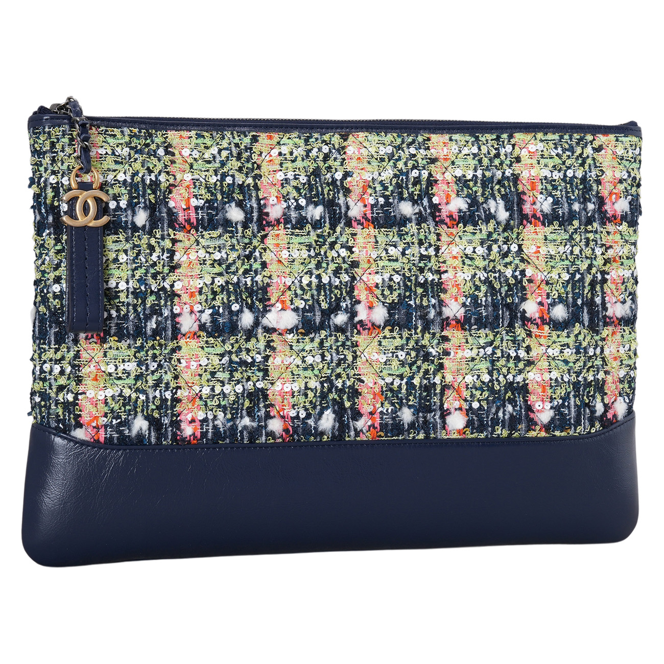 CHANEL(USED)샤넬 트위드 가브리엘 클러치 라지
