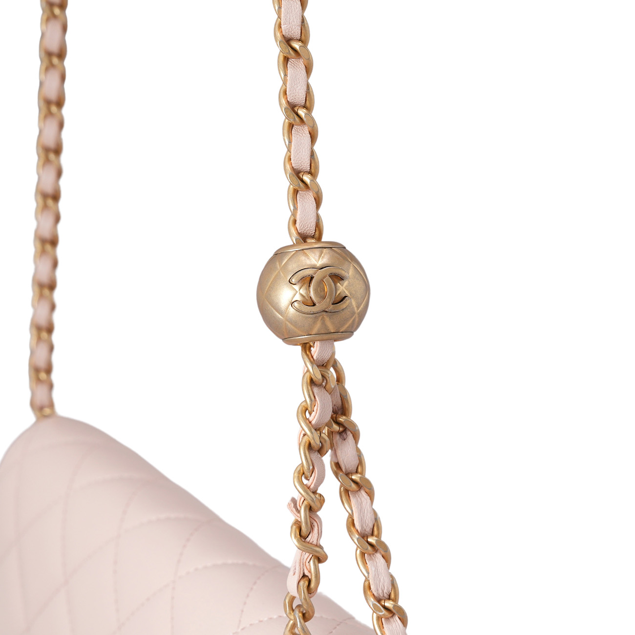 CHANEL(USED)샤넬 AP1450 램스킨 클래식 골든볼 WOC
