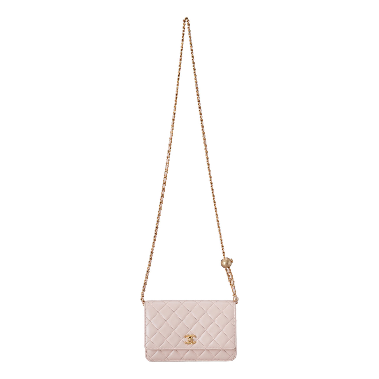 CHANEL(USED)샤넬 AP1450 램스킨 클래식 골든볼 WOC