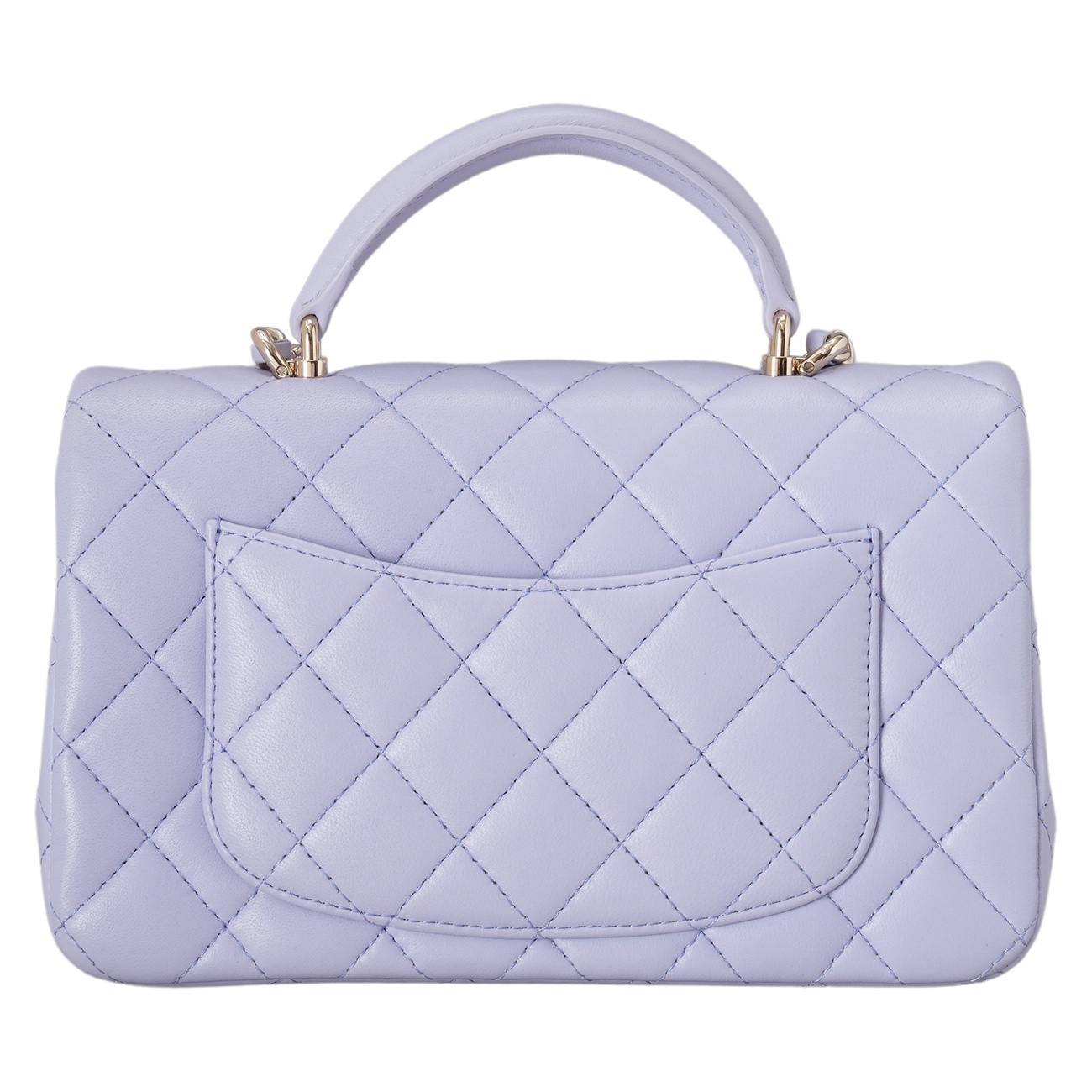 CHANEL(USED)샤넬 램스킨 뉴미니 탑핸들 크로스백