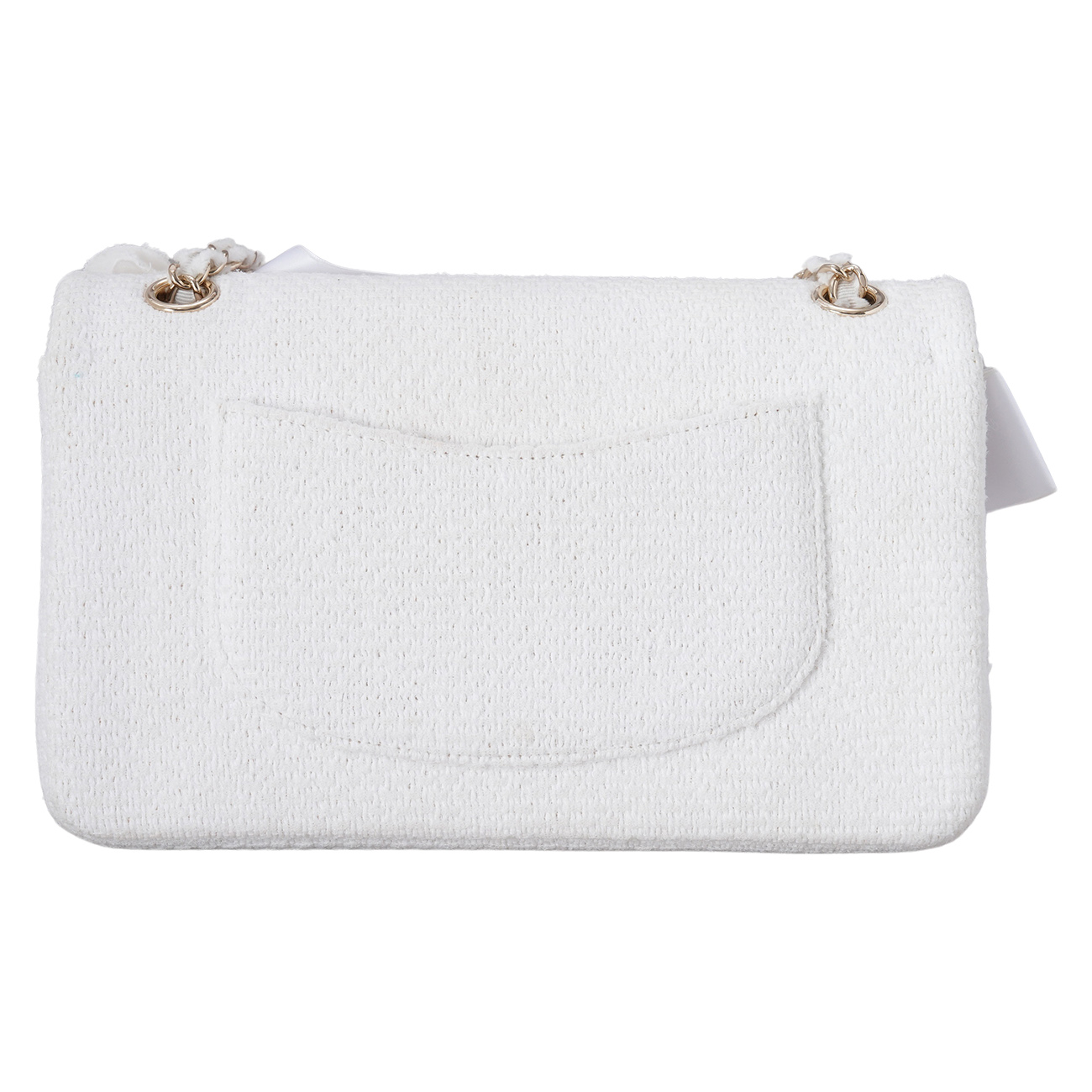 CHANEL(USED)샤넬 까멜리아 트위드 클래식 미듐