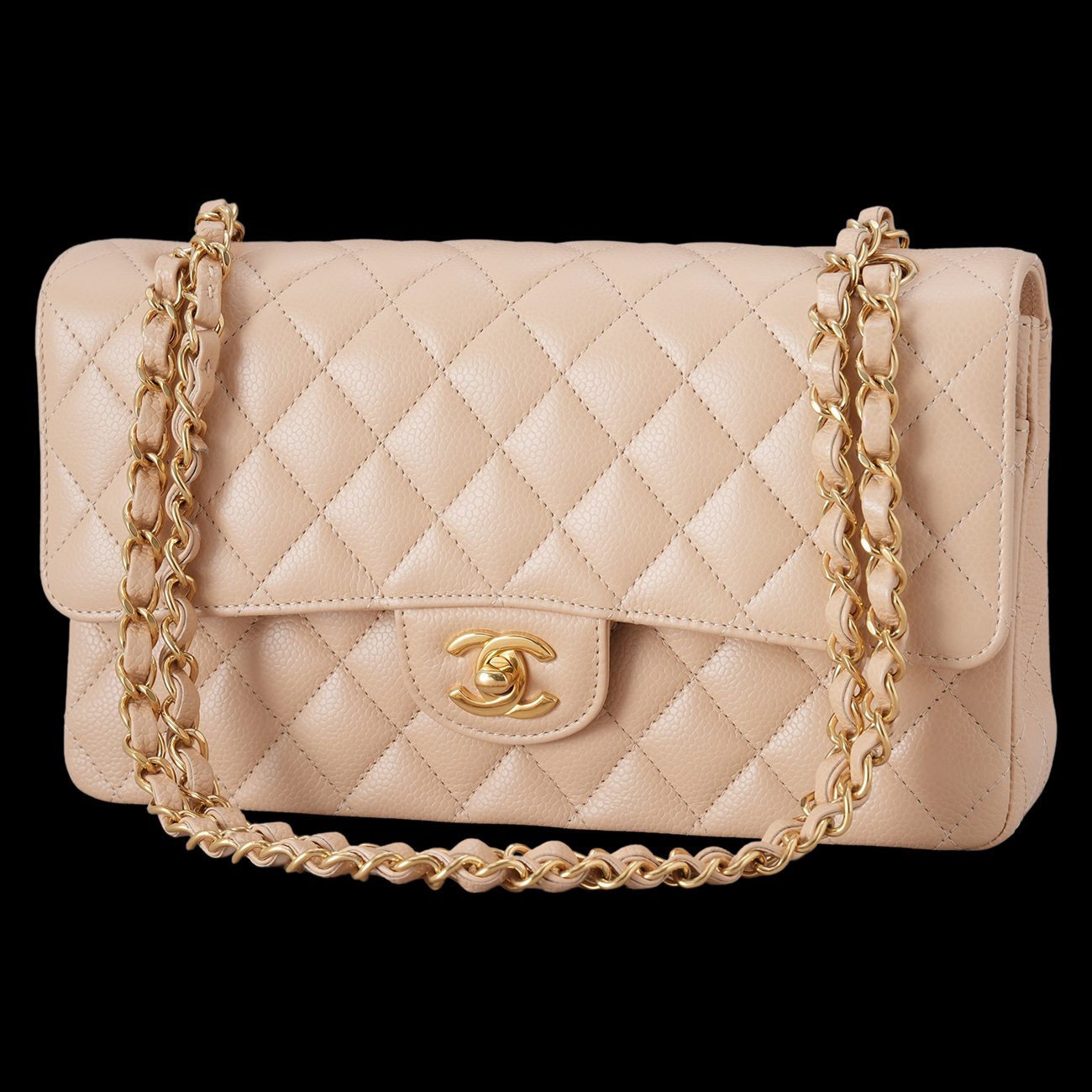 CHANEL(USED)샤넬 캐비어 클래식 미듐 플랩백