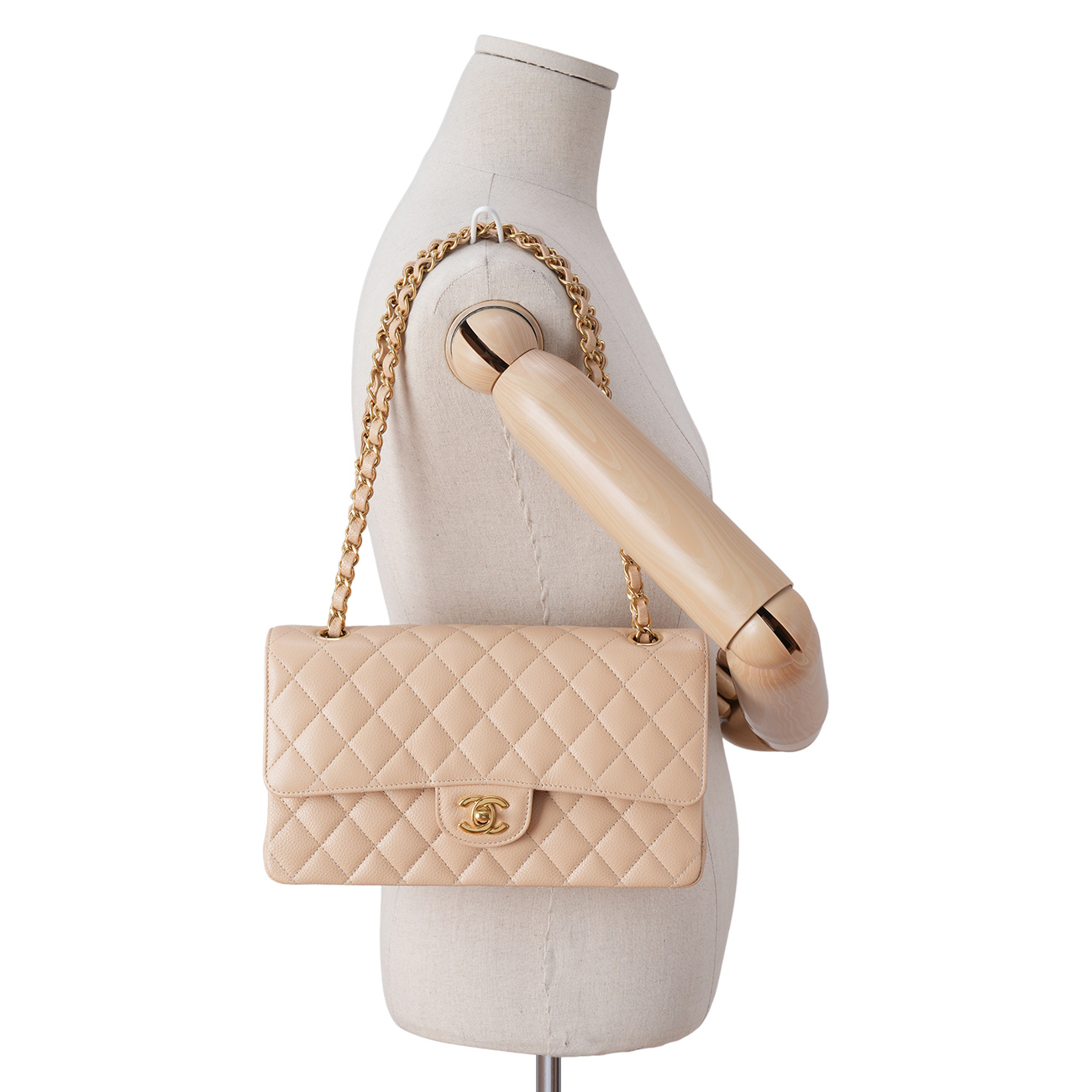 CHANEL(USED)샤넬 캐비어 클래식 미듐 플랩백