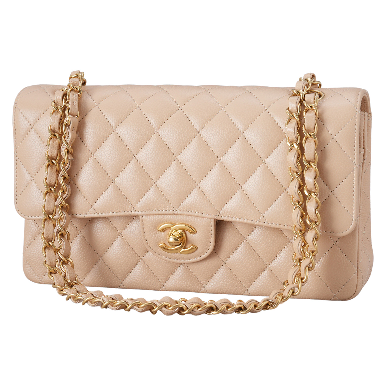 CHANEL(USED)샤넬 캐비어 클래식 미듐 플랩백