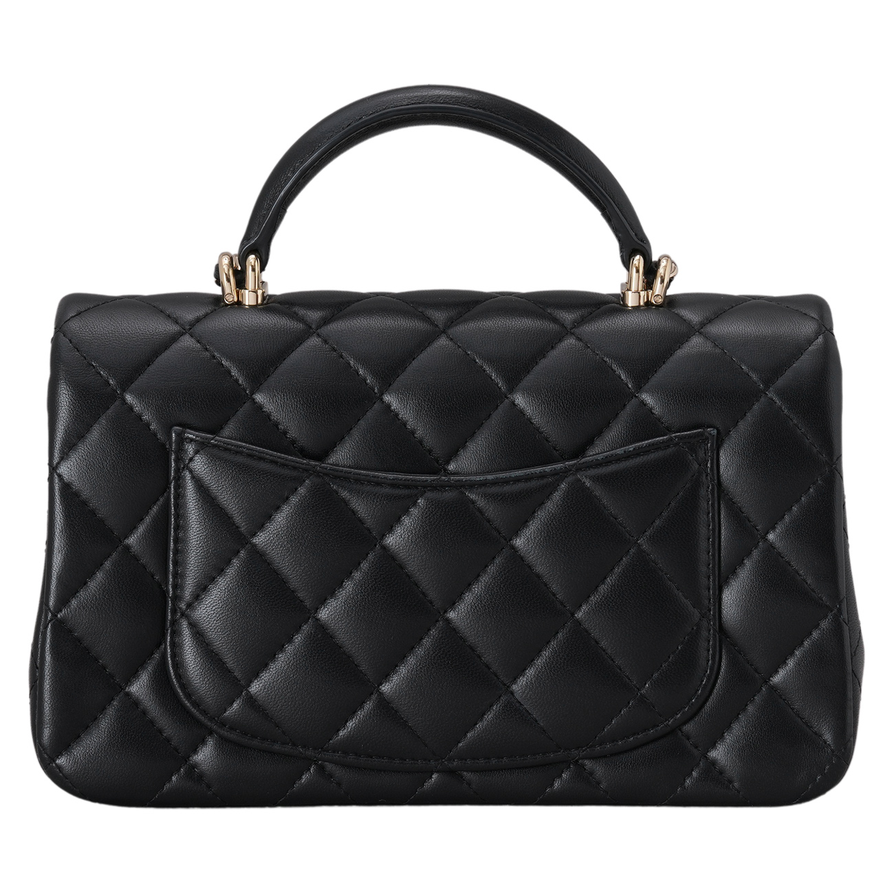 CHANEL(USED)샤넬 램스킨 뉴미니 탑핸들 크로스백