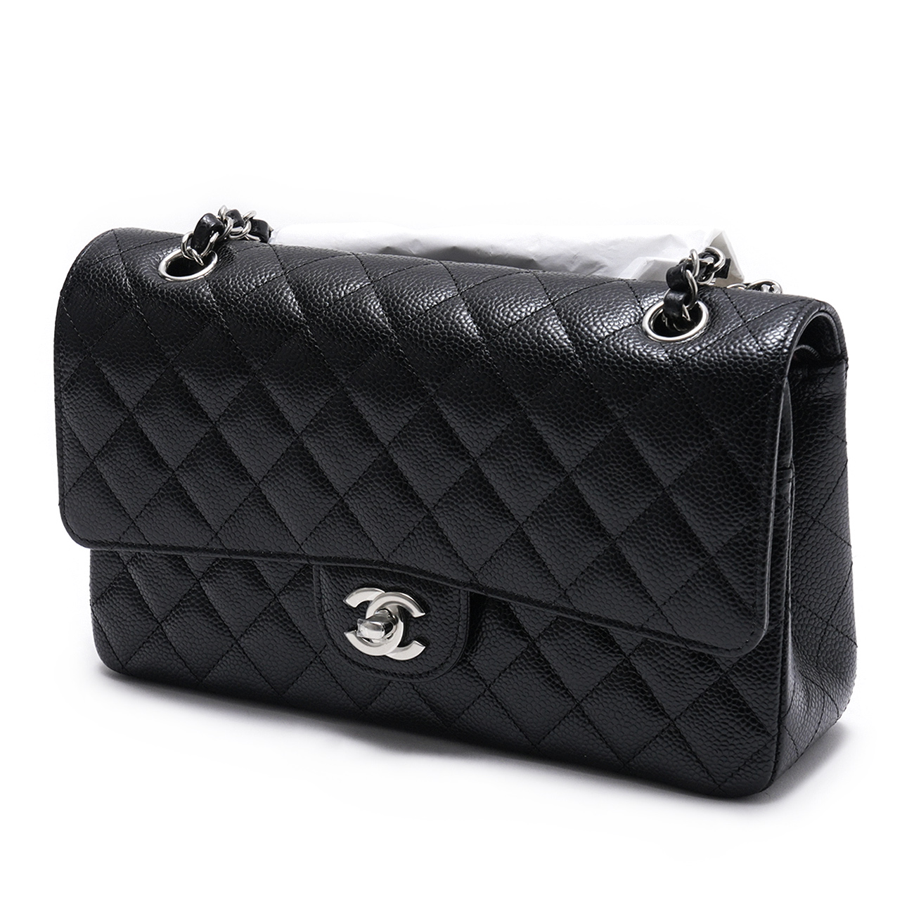 CHANEL(USED)샤넬 캐비어 클래식 미듐 플랩백