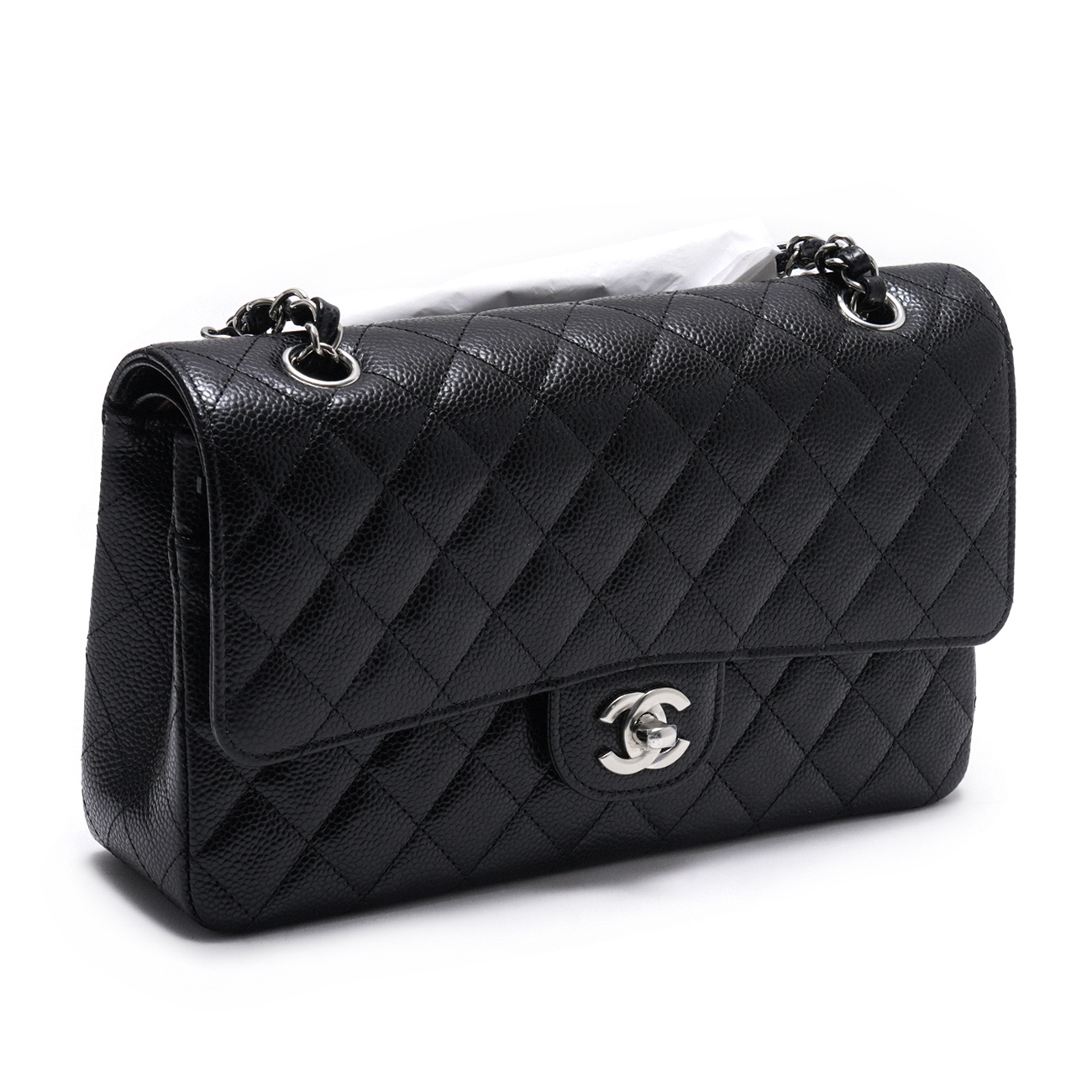 CHANEL(USED)샤넬 캐비어 클래식 미듐 플랩백