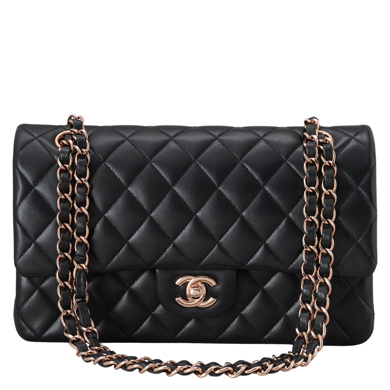 CHANEL(USED)샤넬 램스킨 클래식 미듐 플랩백