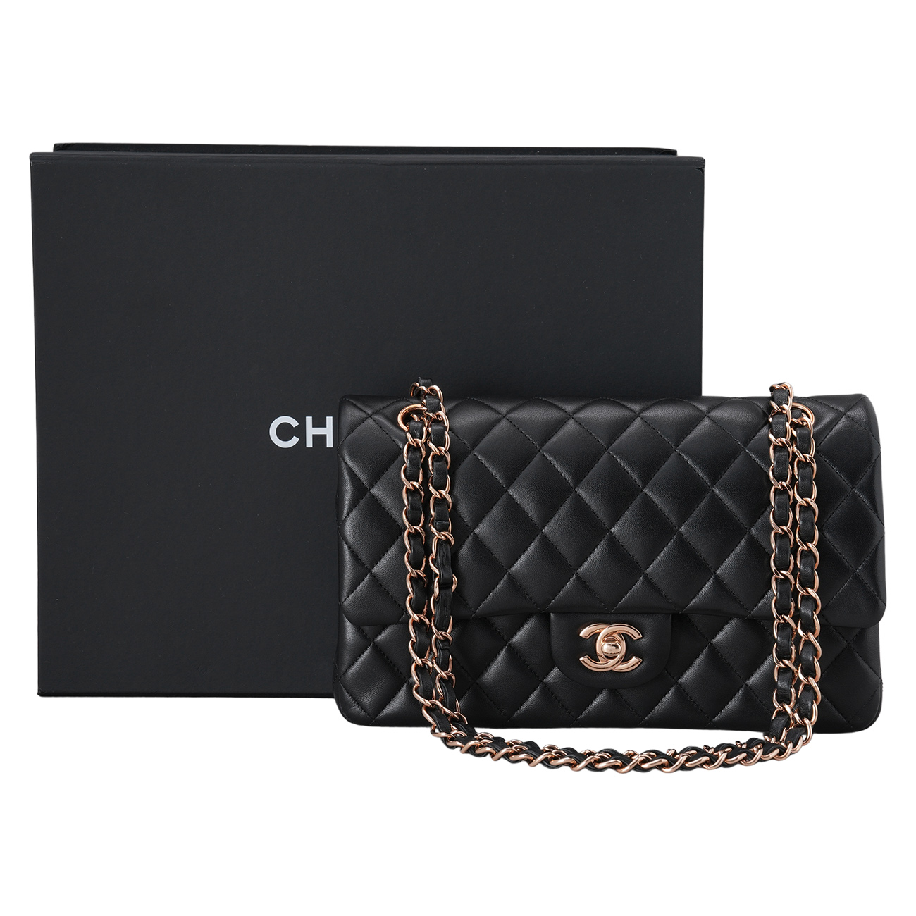 CHANEL(USED)샤넬 램스킨 클래식 미듐 플랩백