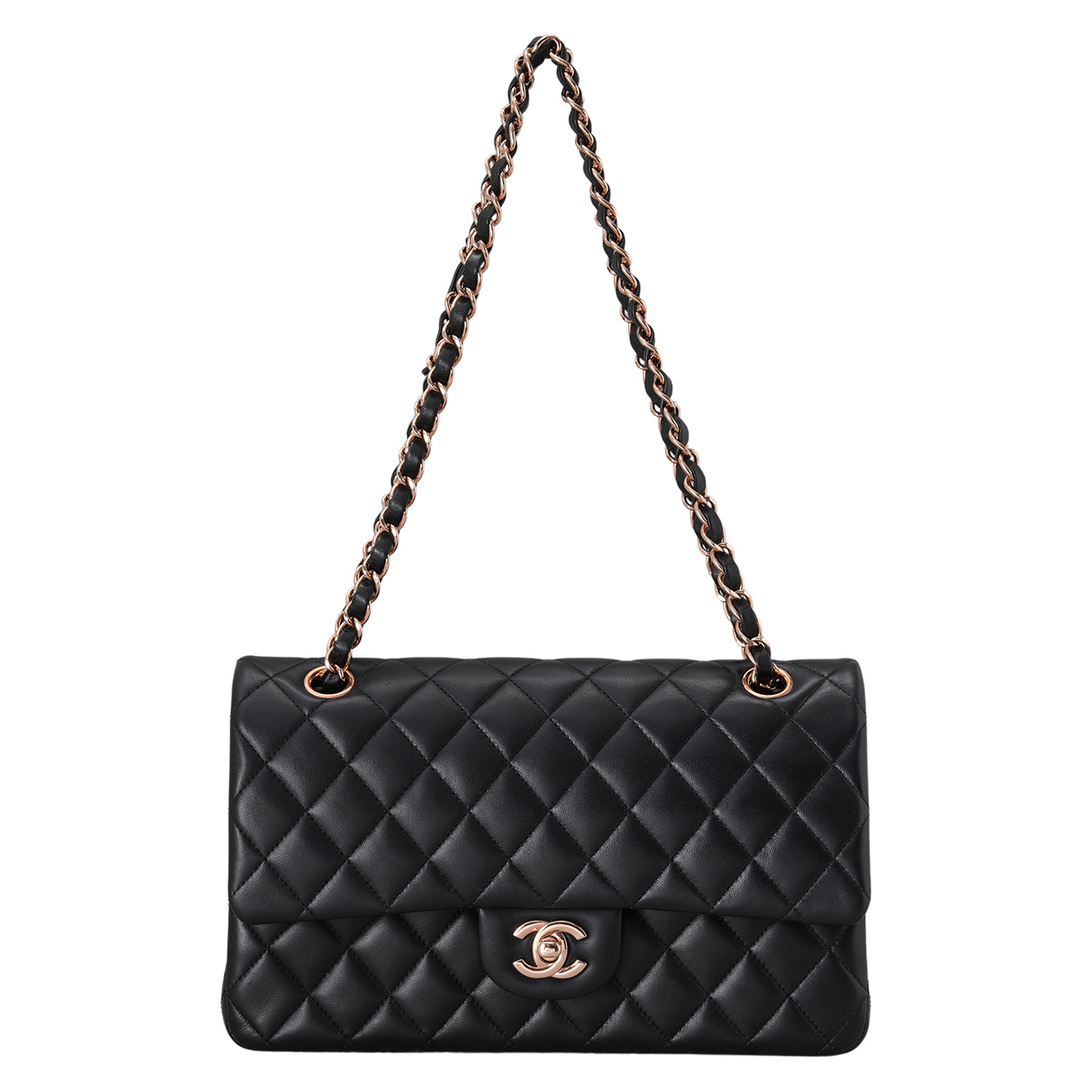 CHANEL(USED)샤넬 램스킨 클래식 미듐 플랩백