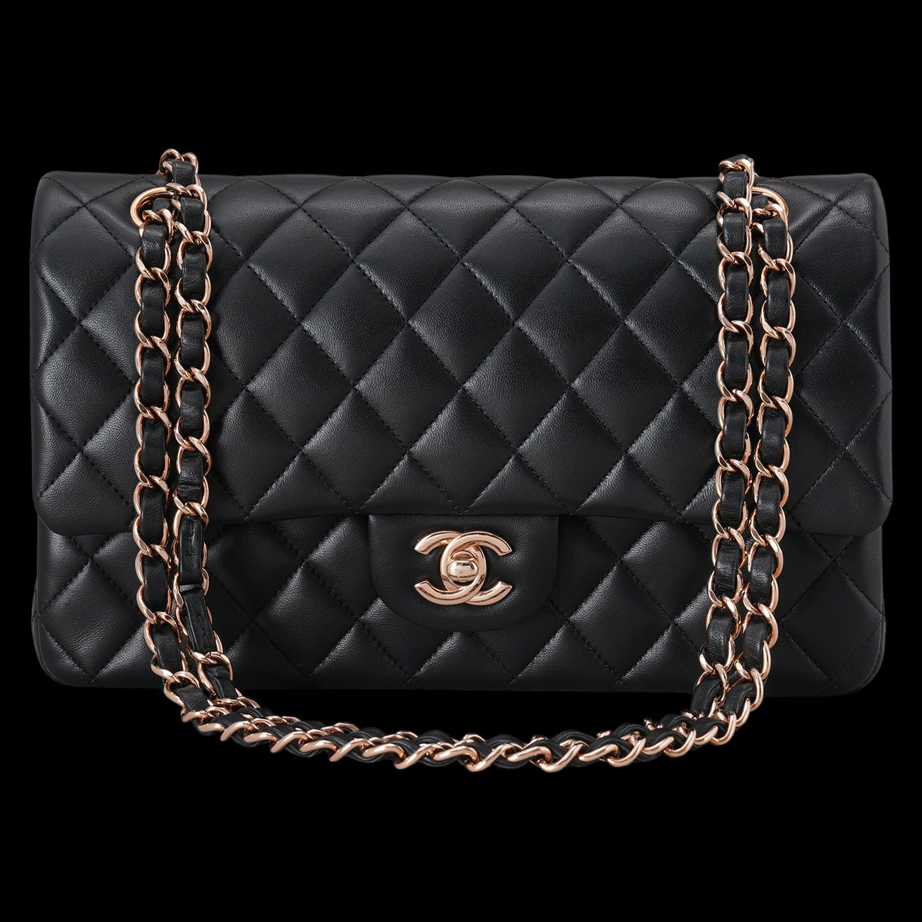 CHANEL(USED)샤넬 램스킨 클래식 미듐 플랩백