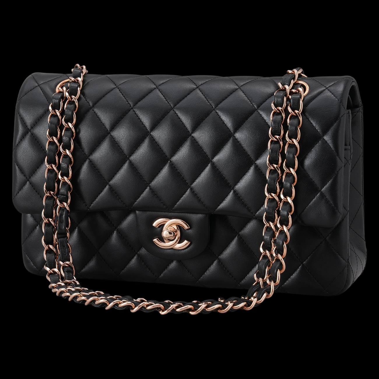 CHANEL(USED)샤넬 램스킨 클래식 미듐 플랩백