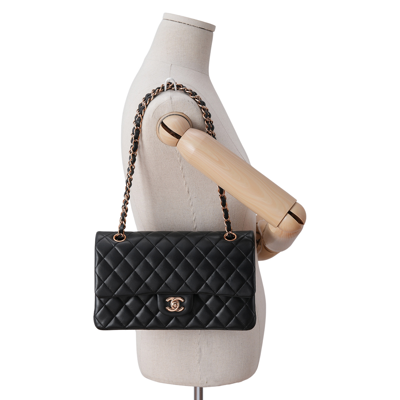 CHANEL(USED)샤넬 램스킨 클래식 미듐 플랩백
