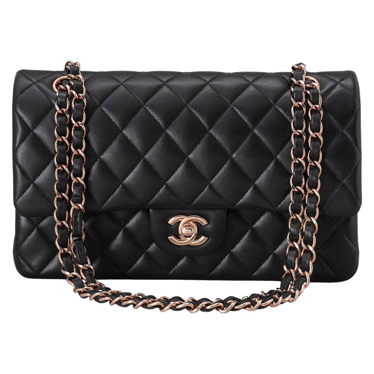 CHANEL(USED)샤넬 램스킨 클래식 미듐 플랩백