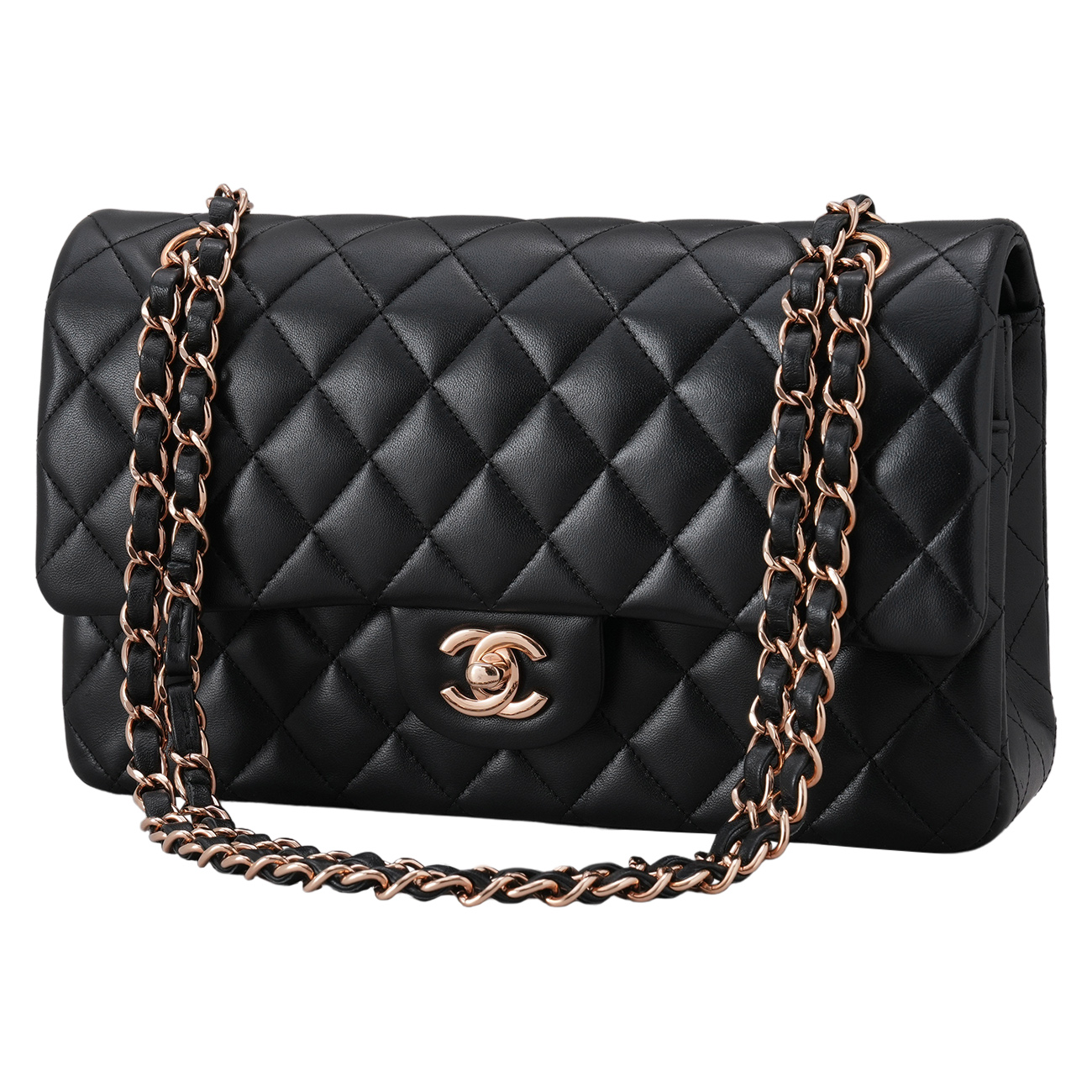 CHANEL(USED)샤넬 램스킨 클래식 미듐 플랩백