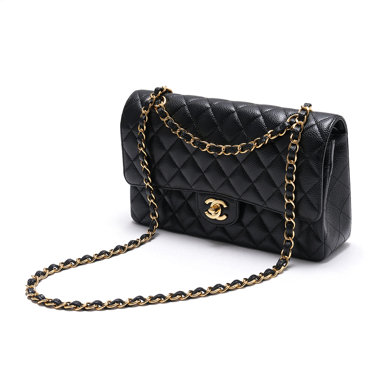 CHANEL(USED)샤넬 캐비어 클래식 미듐 플랩백