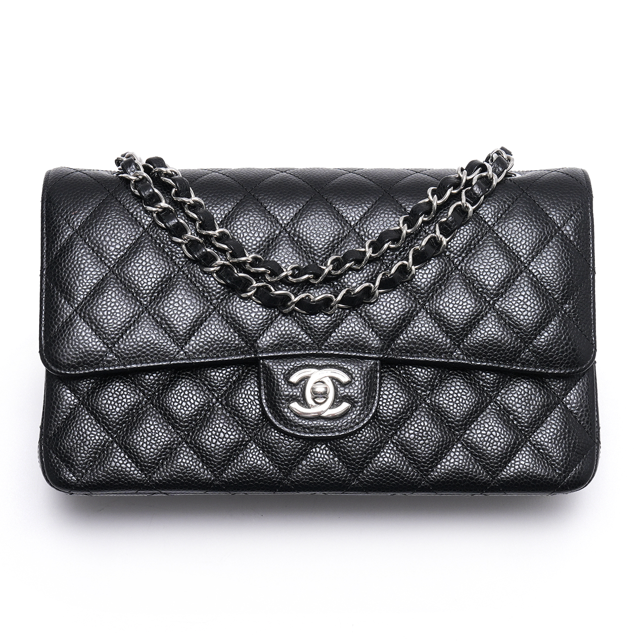 CHANEL(USED)샤넬 캐비어 클래식 미듐 플랩백