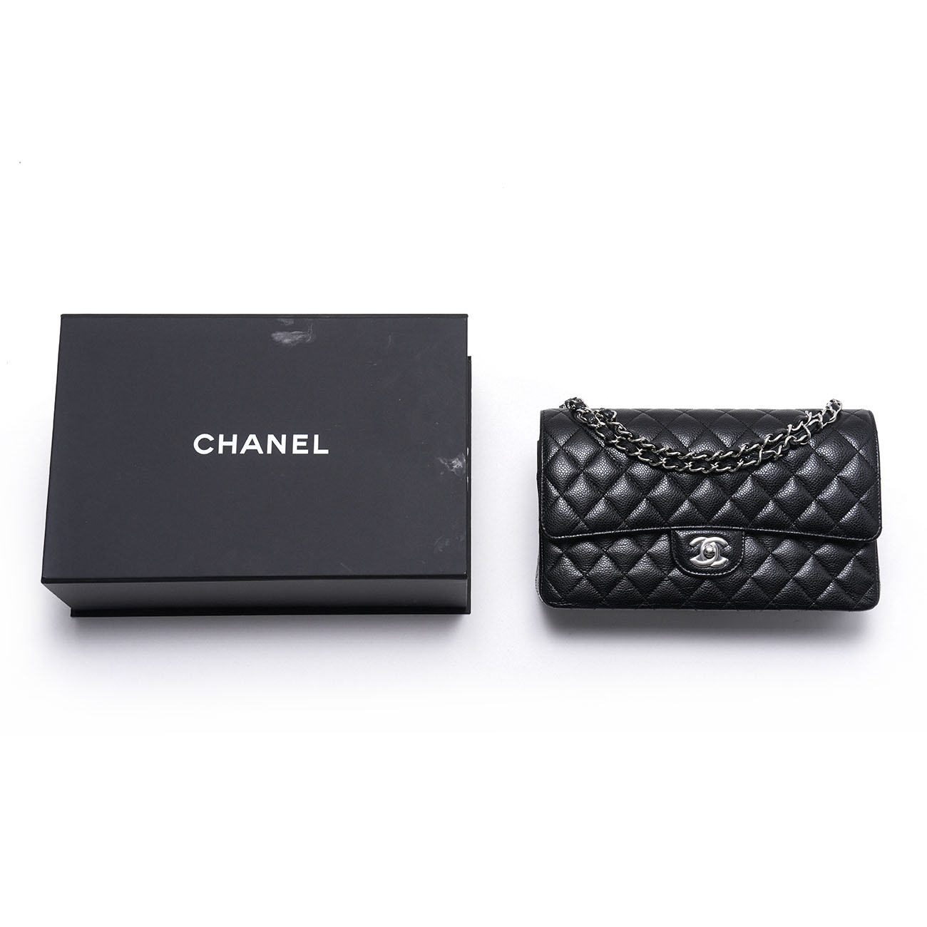 CHANEL(USED)샤넬 캐비어 클래식 미듐 플랩백