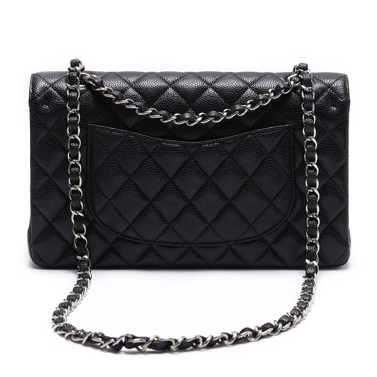 CHANEL(USED)샤넬 캐비어 클래식 미듐 플랩백 블랙
