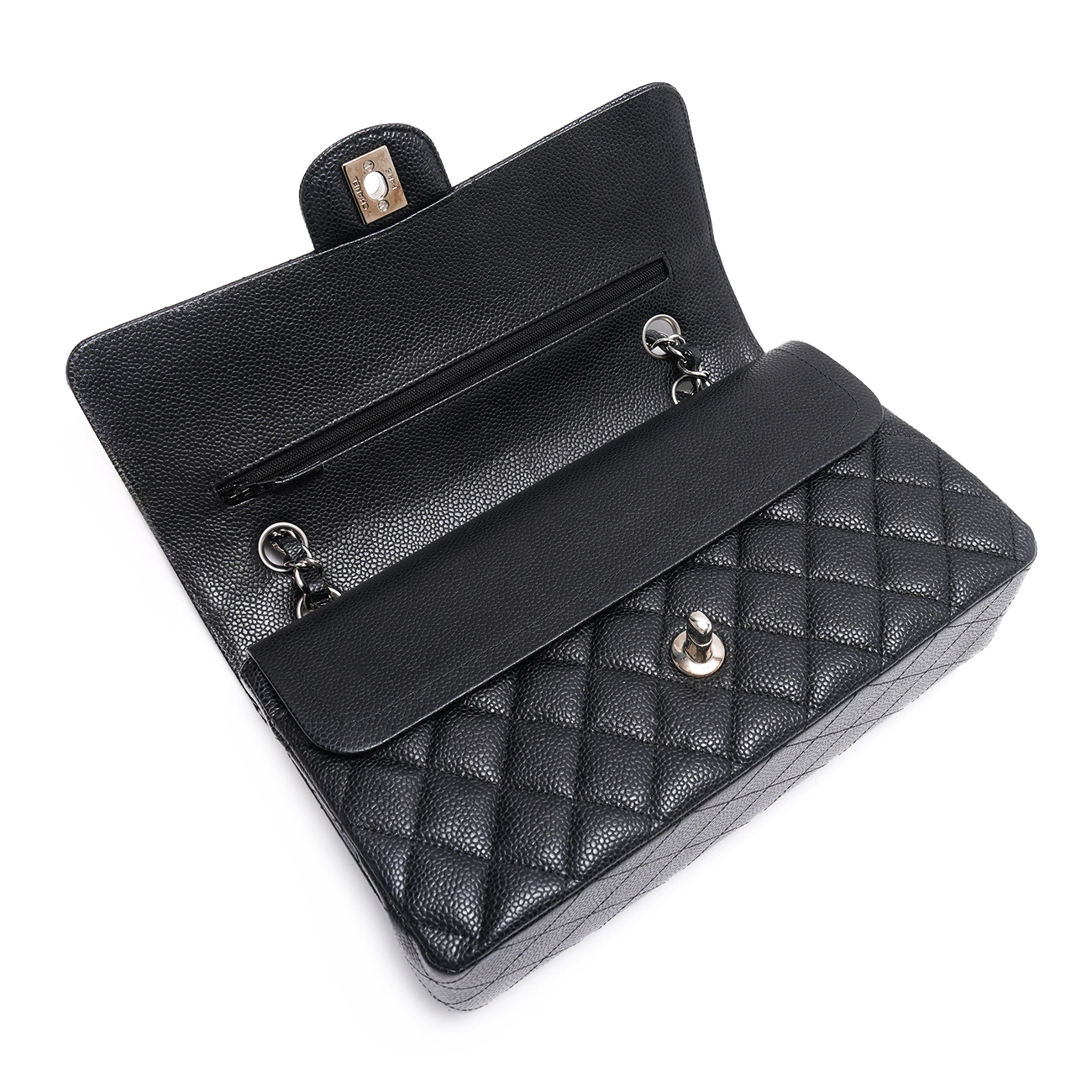 CHANEL(USED)샤넬 캐비어 클래식 미듐 플랩백 블랙