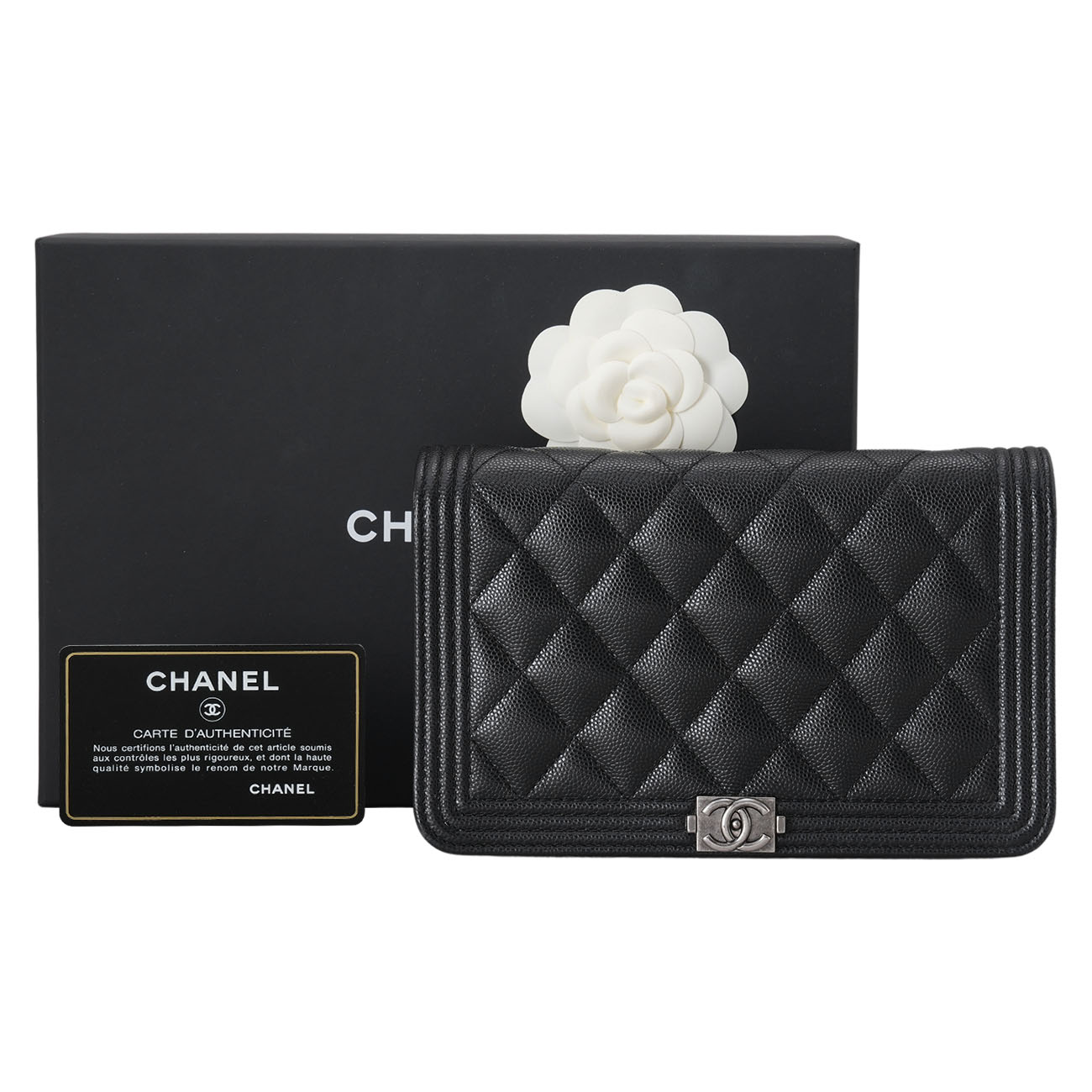 CHANEL(USED)샤넬 캐비어 보이샤넬 WOC