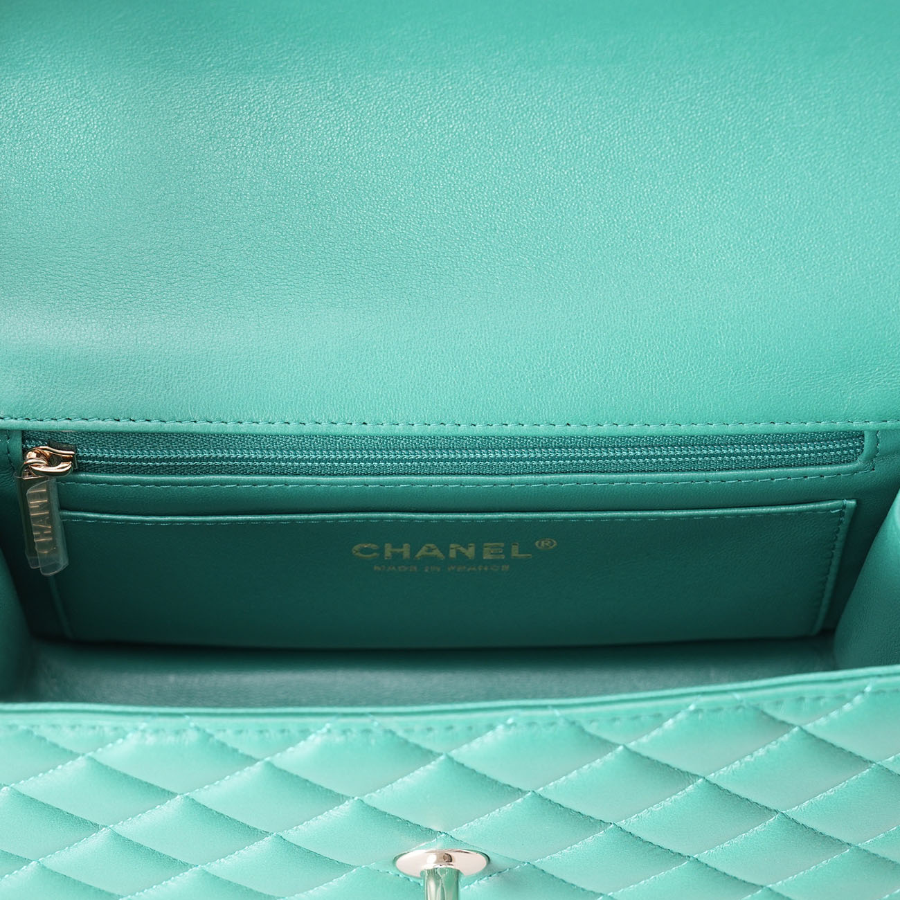 CHANEL(USED)샤넬 램스킨 뉴미니 탑핸들 크로스백