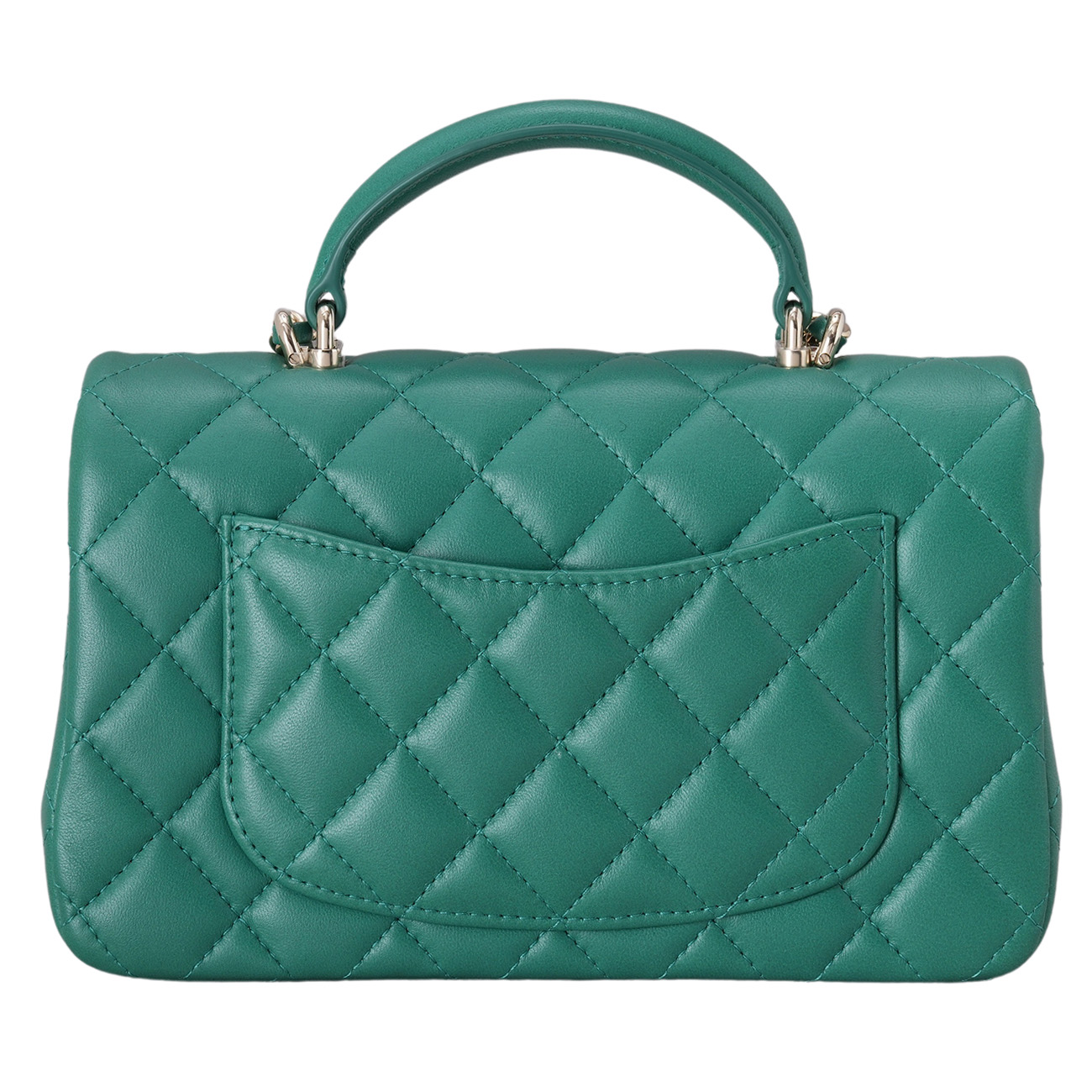 CHANEL(USED)샤넬 램스킨 뉴미니 탑핸들 크로스백