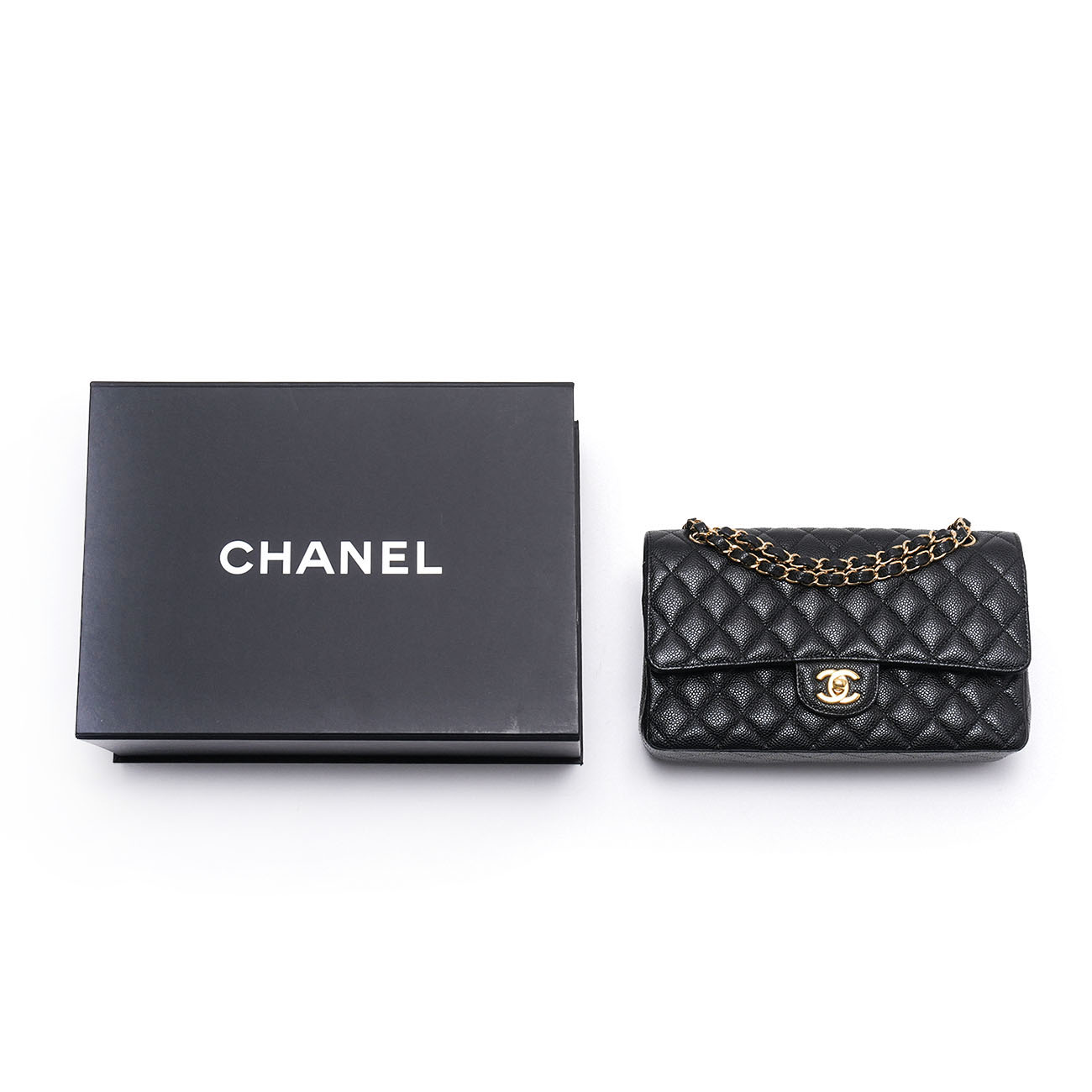 CHANEL(USED)샤넬 캐비어 클래식 미듐 플랩백