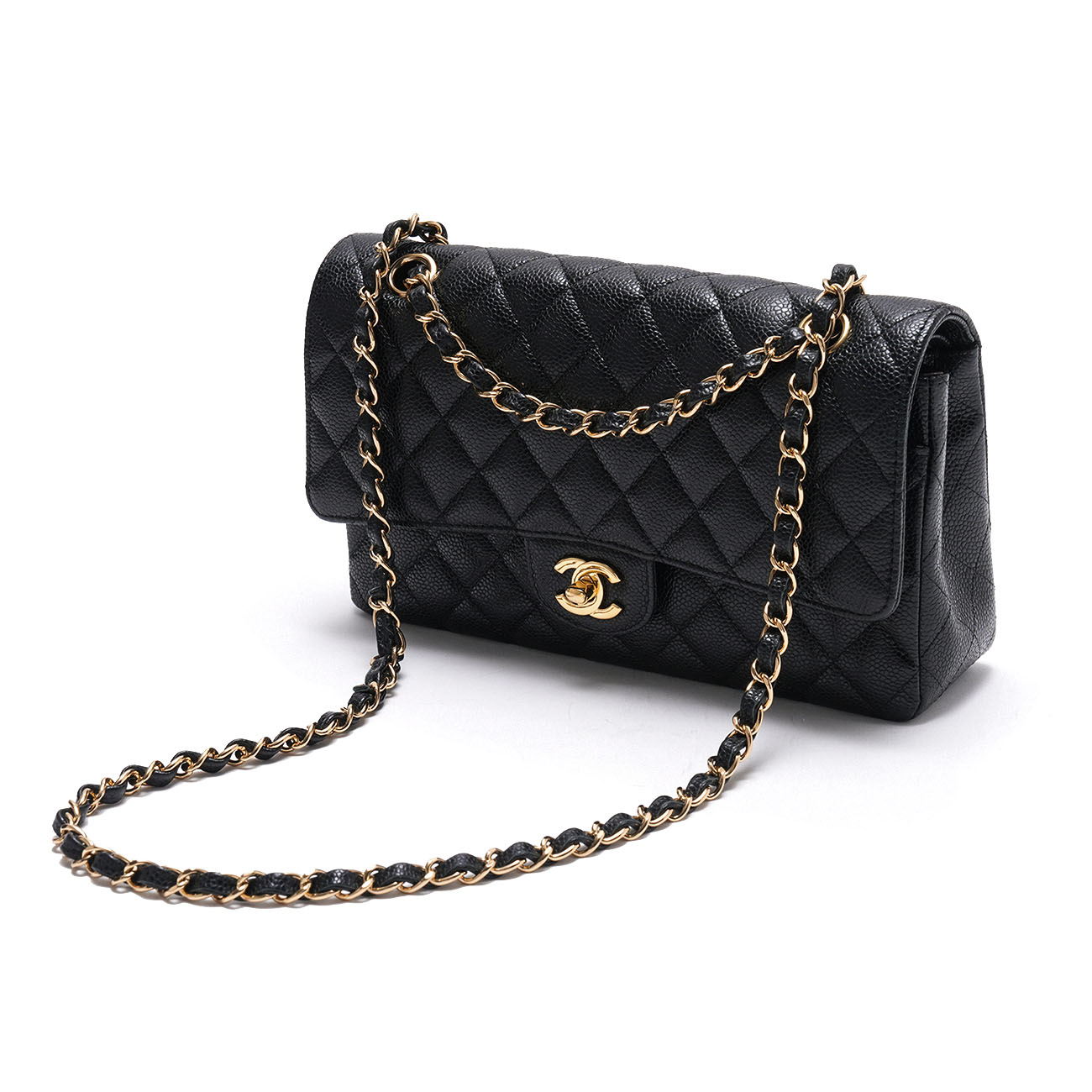 CHANEL(USED)샤넬 캐비어 클래식 미듐 플랩백