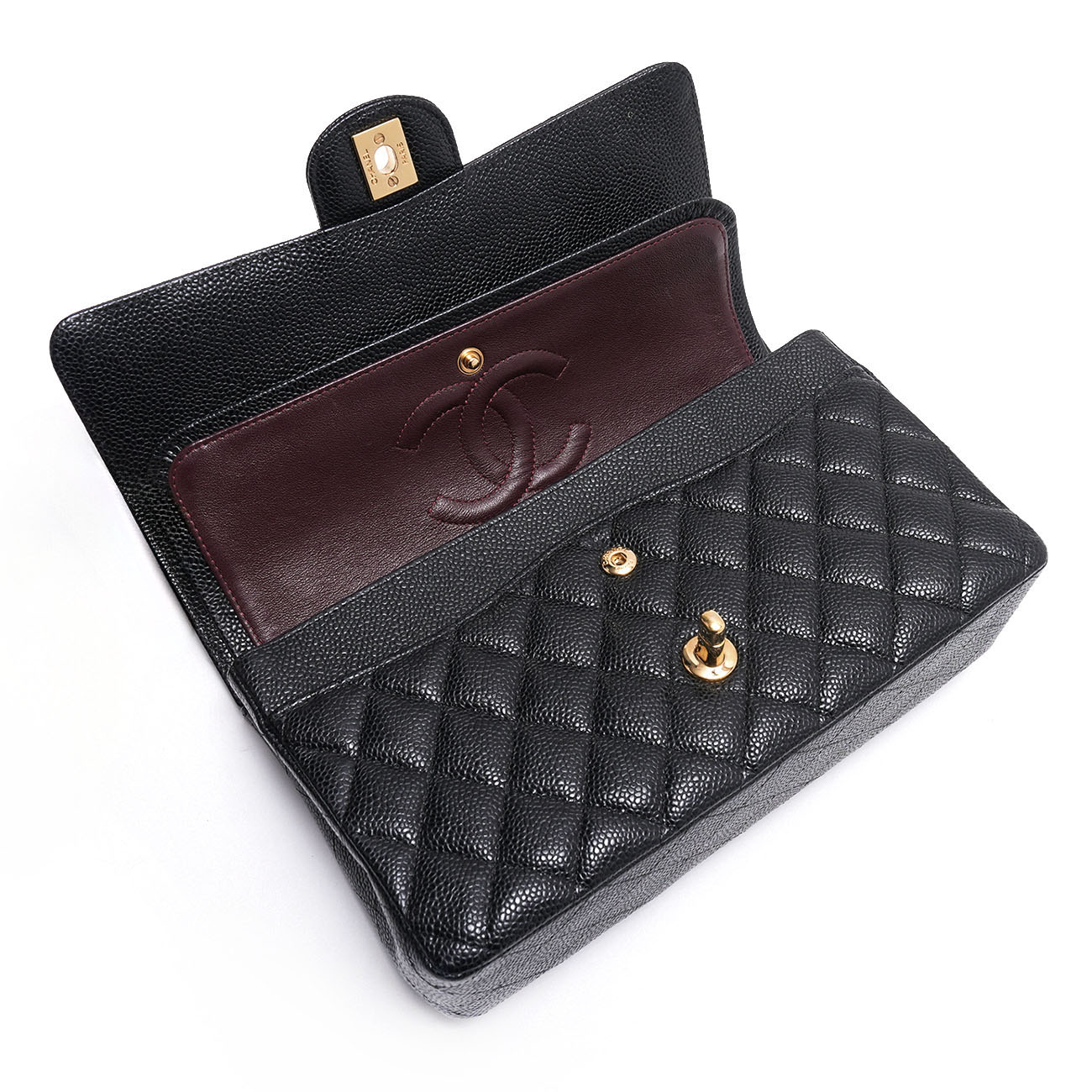 CHANEL(USED)샤넬 캐비어 클래식 미듐 플랩백