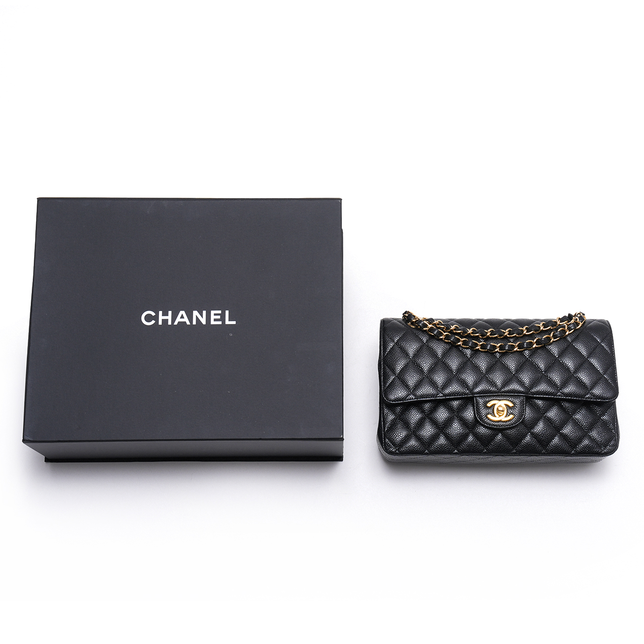 CHANEL(USED)샤넬 캐비어 클래식 미듐 플랩백
