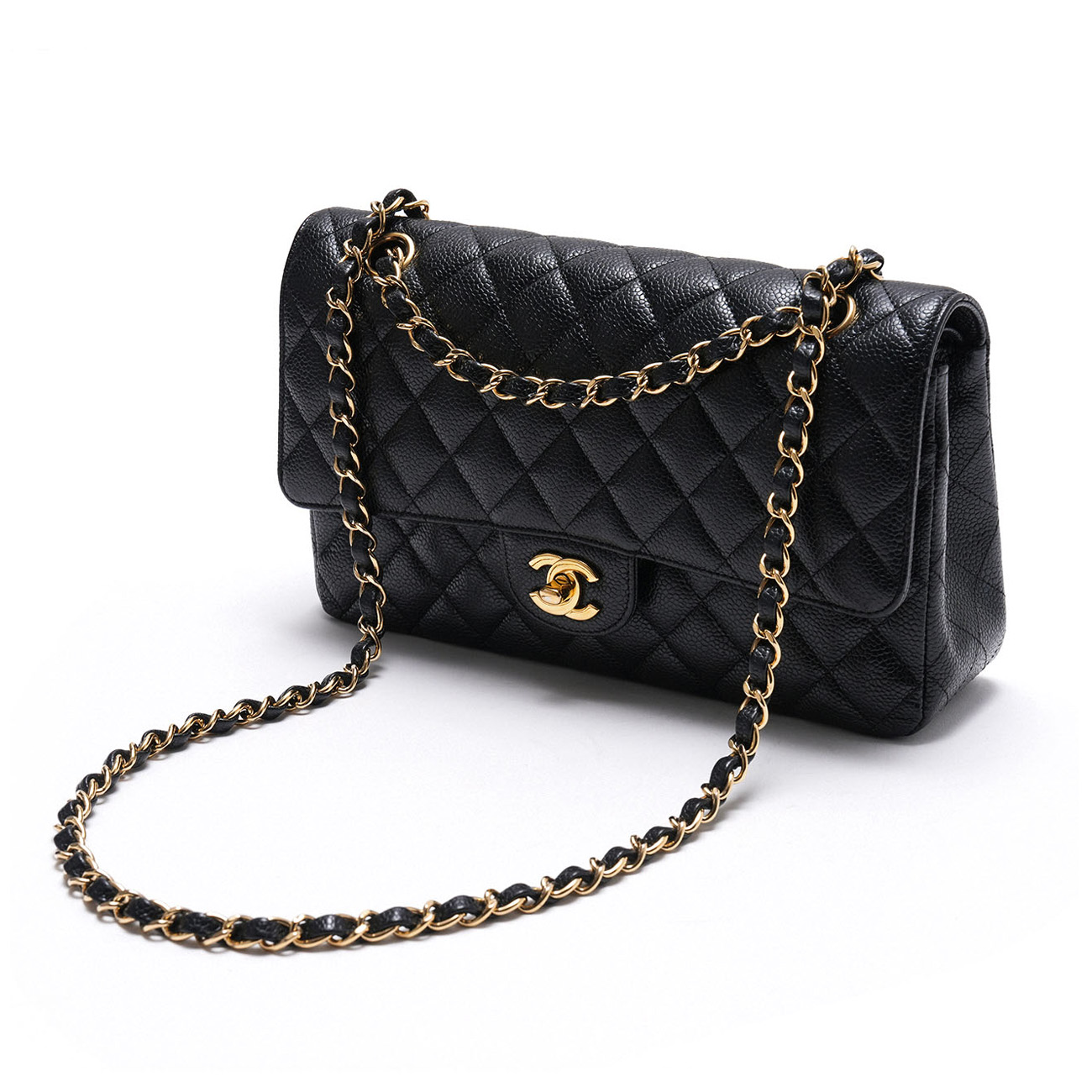 CHANEL(USED)샤넬 캐비어 클래식 미듐 플랩백