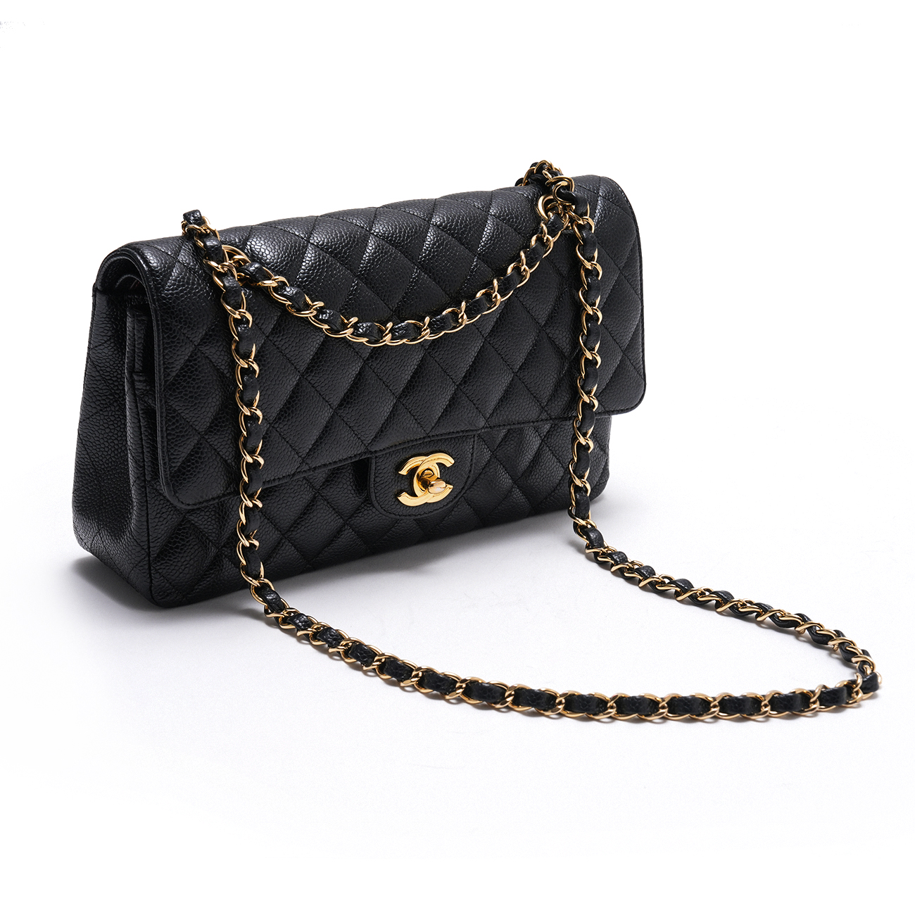CHANEL(USED)샤넬 캐비어 클래식 미듐 플랩백