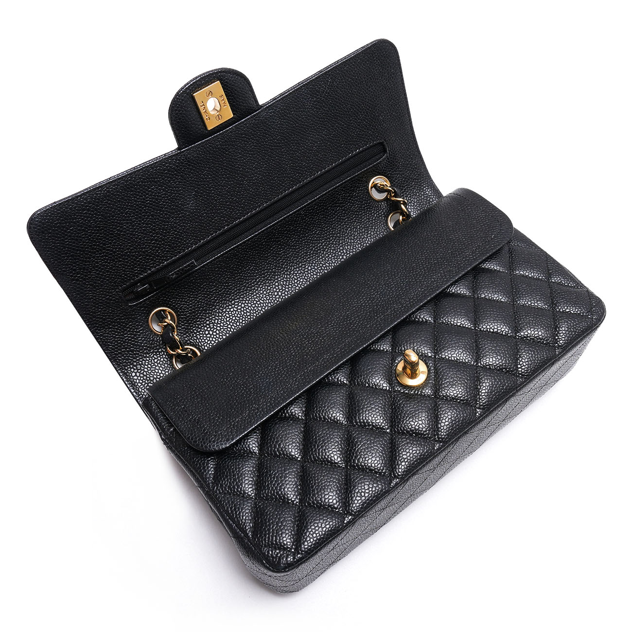 CHANEL(USED)샤넬 캐비어 클래식 미듐 플랩백